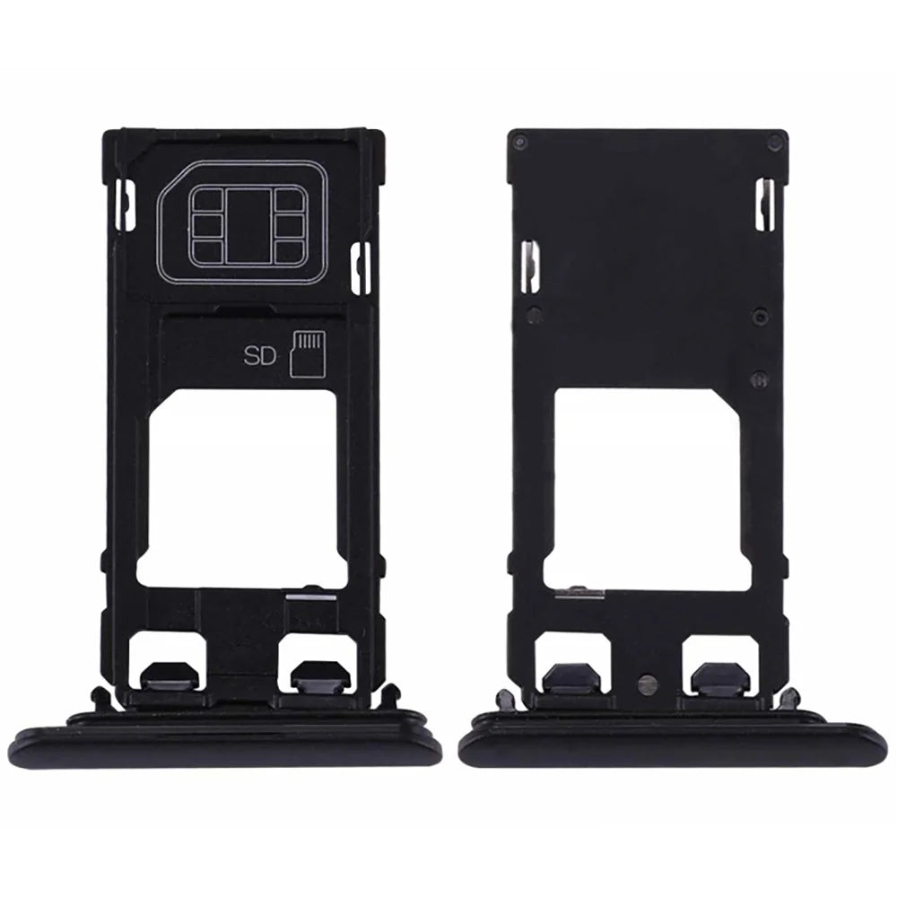 For Sony Xperia XZs OEM SIM Tray Holder Replacement (Without Logo) - Black - 1