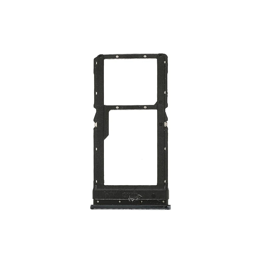 OEM Single SIM + TF Card Tray Holder Repair Part (without Logo) for Xiaomi Poco X3 (MZB07Z0IN/MZB07Z1IN/MZB07Z2IN/MZB07Z3IN/MZB07Z4IN/MZB9965IN/M2007J20CI) - Black - 2