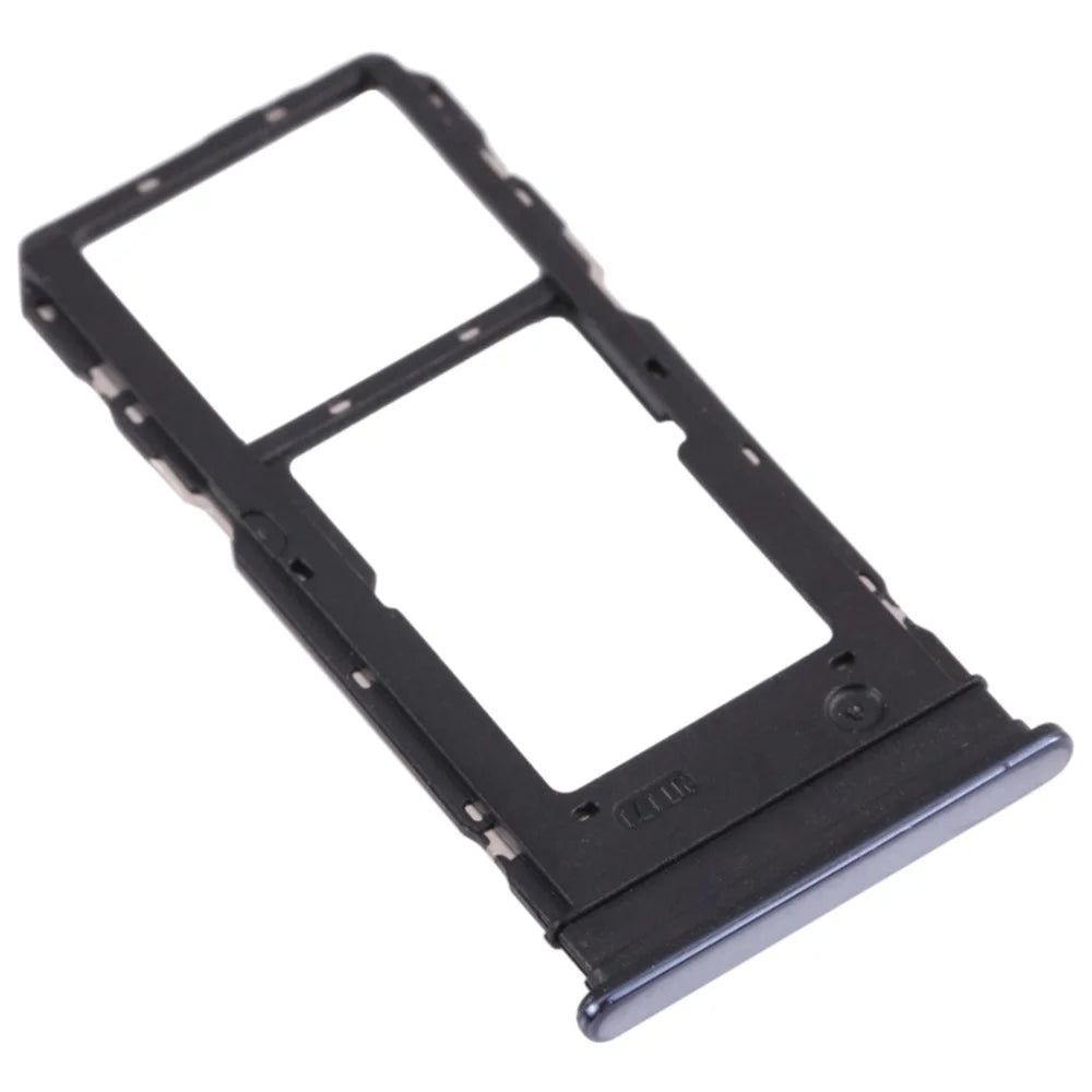For vivo Y76s V2156A Dual SIM Card Tray Holder Replacement (without Logo) - Black - 2