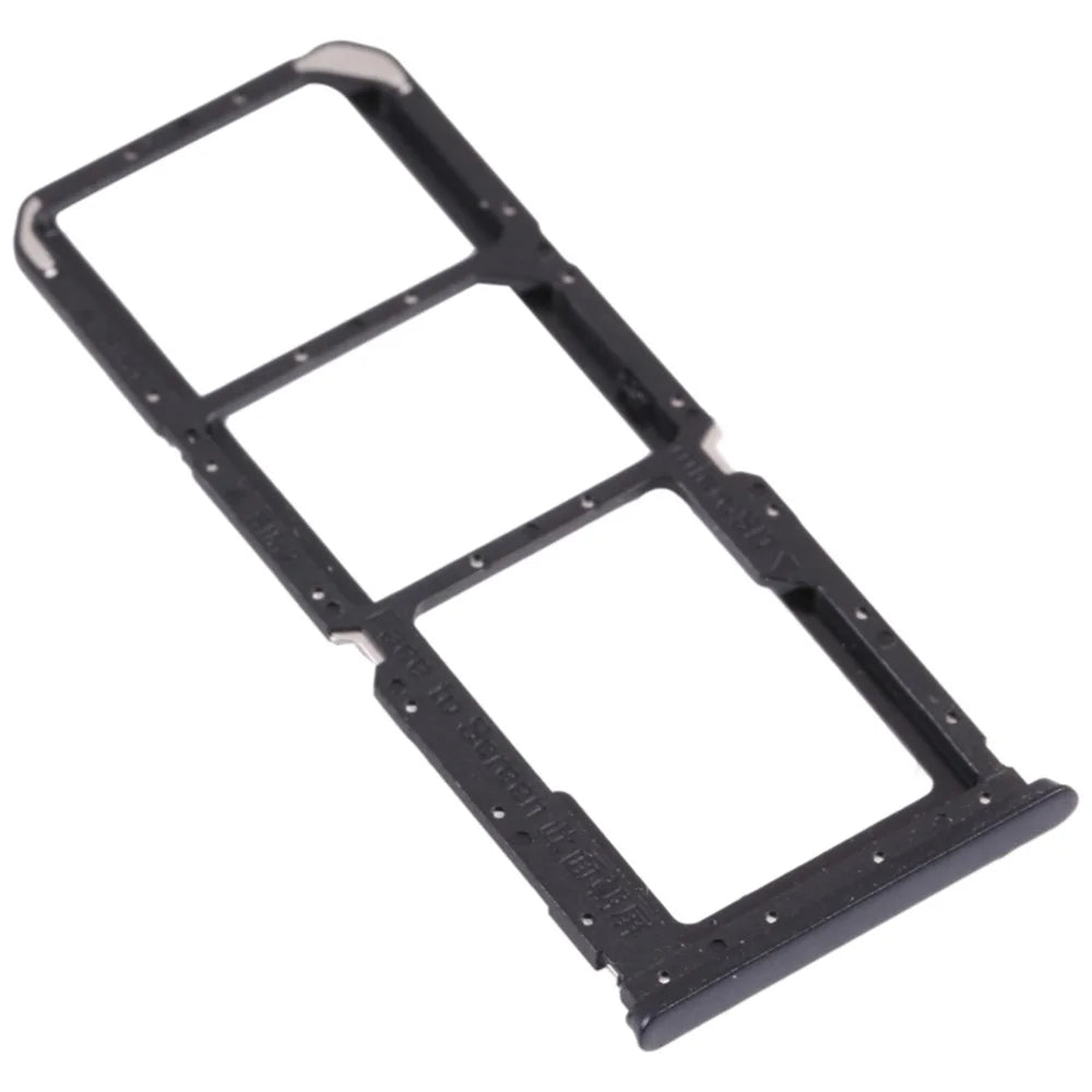 For Oppo A54s Dual SIM Card + TF Card Tray Holder Replacement (without Logo) - Black - 1