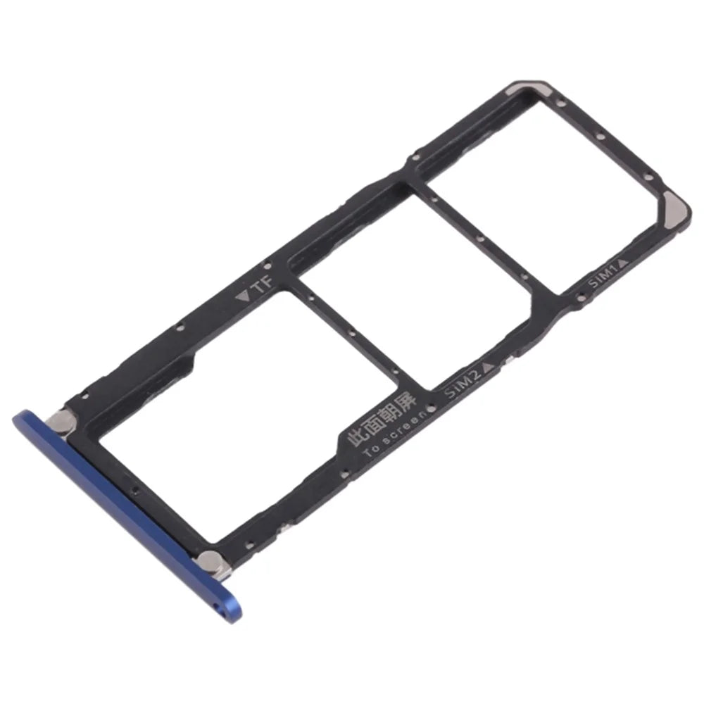 For Huawei Honor 8X Max Dual SIM Card + TF Card Tray Holder Replacement (without Logo) - Blue - 1