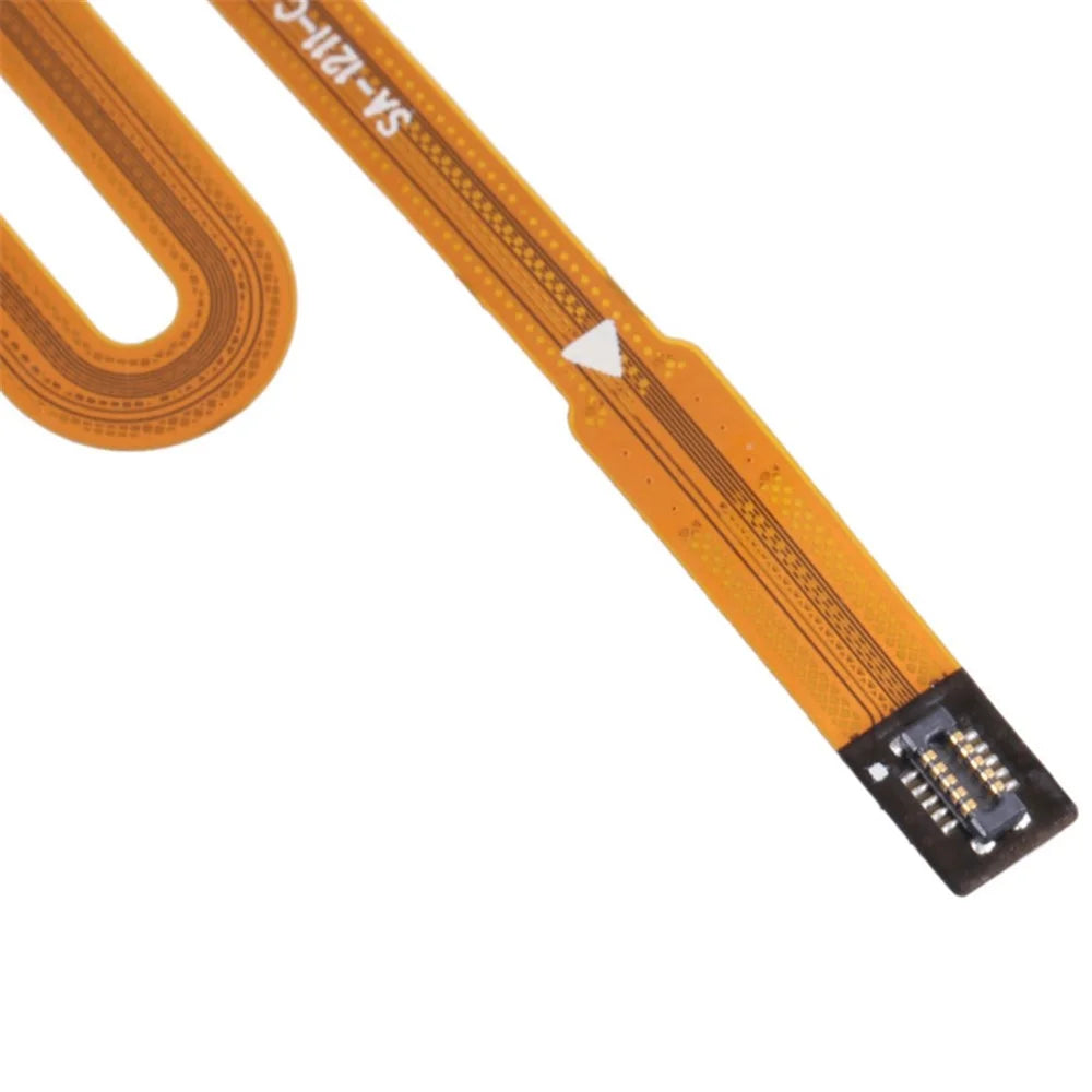 For Samsung Galaxy A03s (164.2mm) A037F OEM Home Key Fingerprint Button Flex Cable (without Logo) - Black - 4