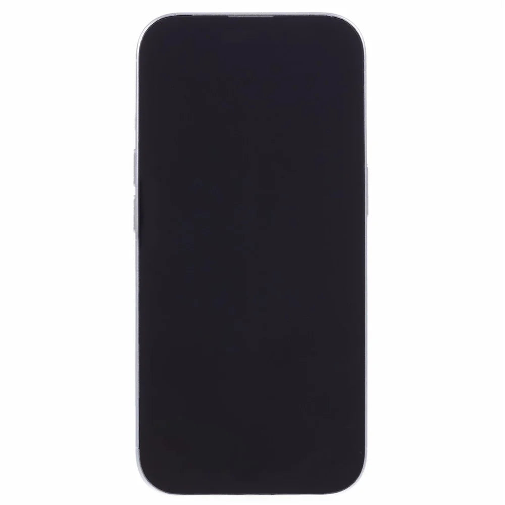 For iPhone 16 Pro Fake Phone Model Black Screen Not Real Smartphone Display (Without Logo) - White - 2