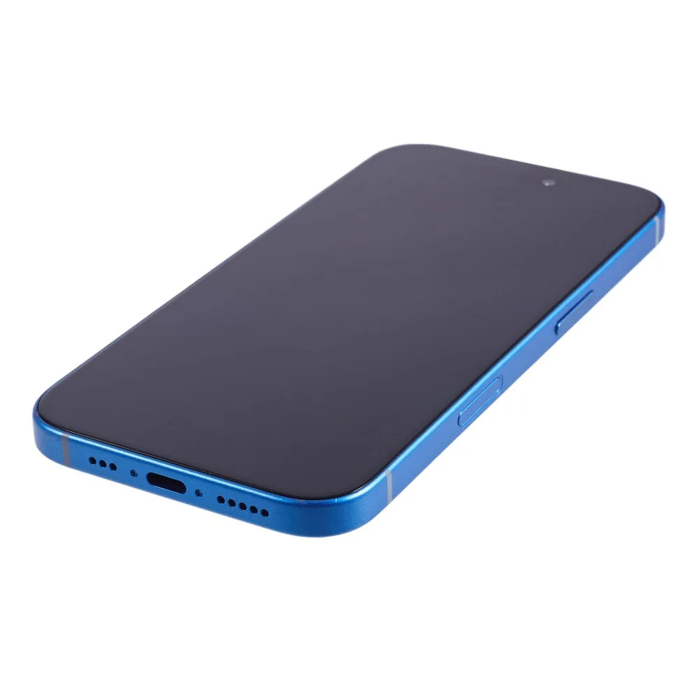 For iPhone 16 Plus Fake Phone Model Black Screen Not Real Smartphone Display (Without Logo) - Blue - 5