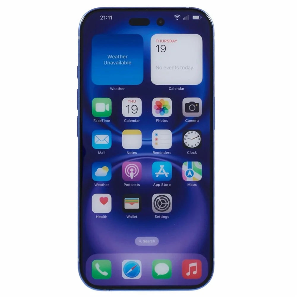 For iPhone 16 Plus Color Screen Dummy Phone Shooting Counter Display Toys (Without Logo) - Blue - 2