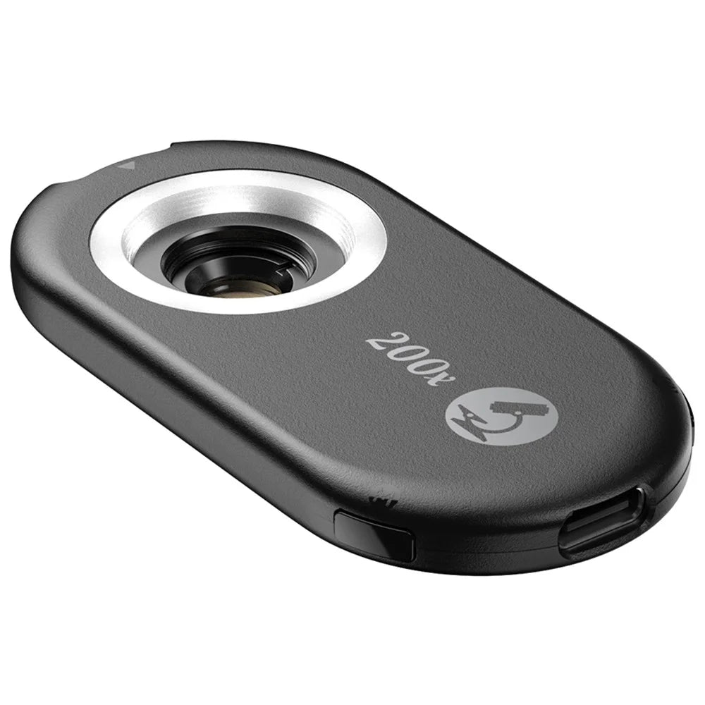 APEXEL APL-MS200 Mobile Phone Holder Clip 200x Magnification Microscope with CPL Filter - 2