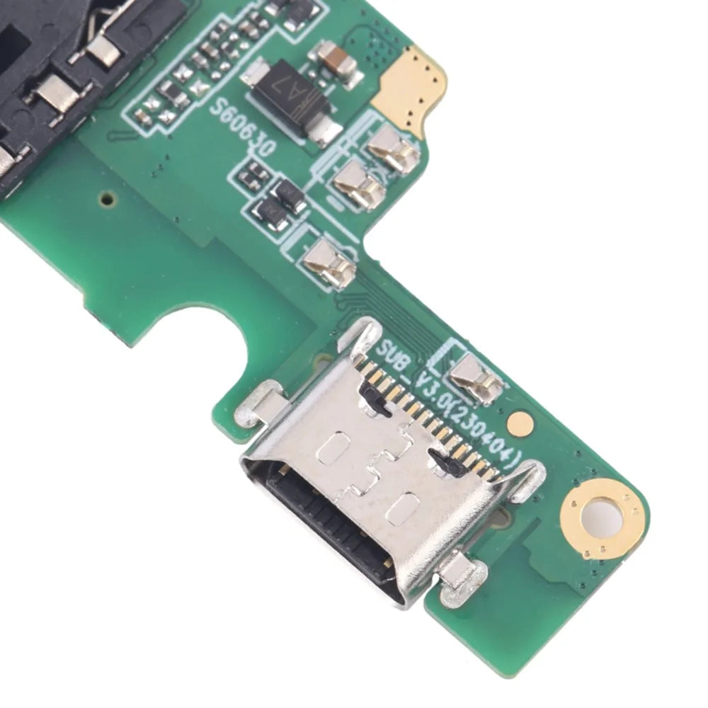 For ZTE Blade A73 / V50 Smart Dock Connector Charging Port Flex Cable Repair Part (Without Logo) - 4