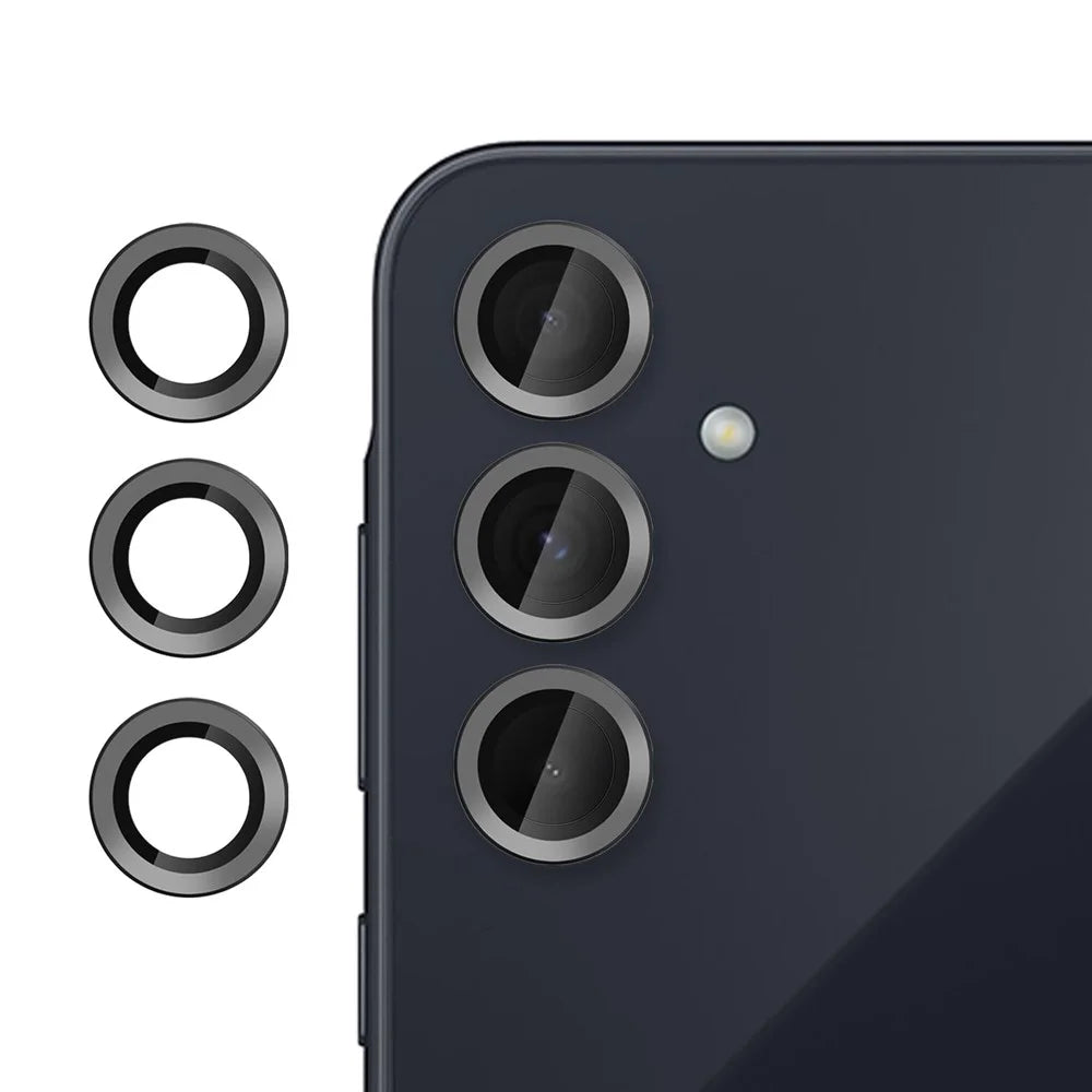 KALEBOL KLB-LPC002 For Samsung Galaxy A55 5G Phone Lens Protector Anti Scratch Ultra Thin Tempered Glass Film - Black - 1