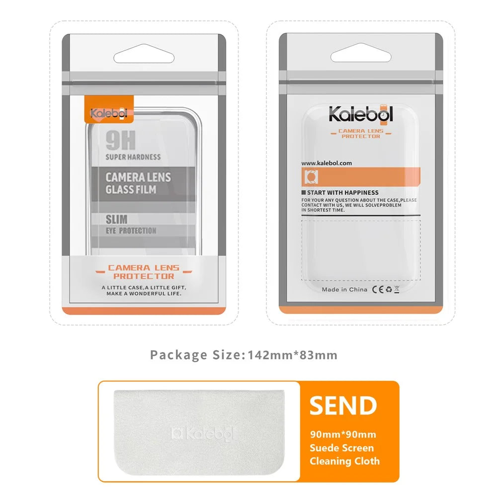 KALEBOL KLB-LPC001 For iPhone 13 Pro Max / 13 Pro One-Piece Phone Lens Film Clear Tempered Glass Lens Protector - 7