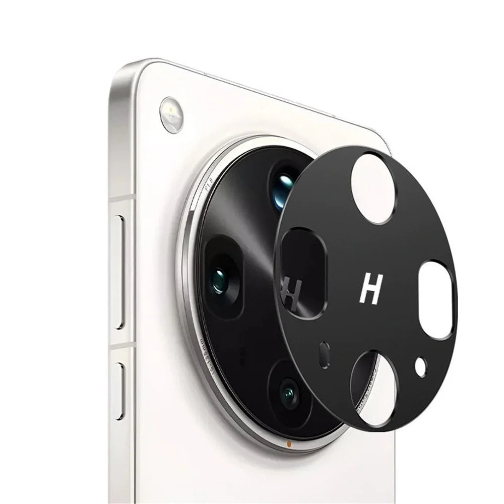 WANLONFENG For Oppo Find X8 Ultra 5G Metal Camera Lens Protector  LHJ Series Integrated Lens Film - Black - 1