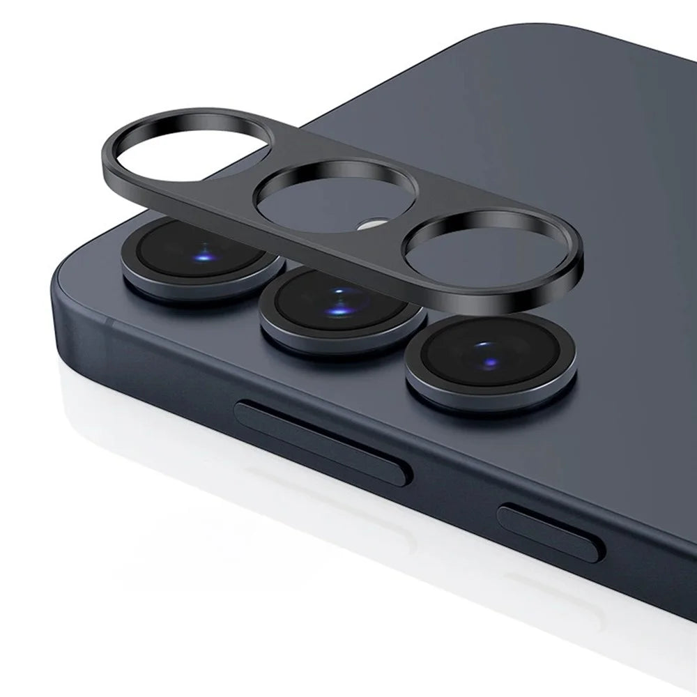 KALEBOL KLB-LPC005 For Samsung Galaxy S25 Hollow Lens Protector Aluminum Alloy Phone Camera Bezel Cover - 1