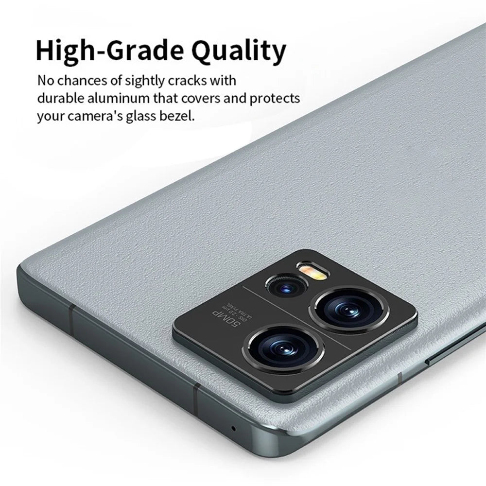 KALEBOL KLB-LPC005 For Motorola Edge 30 Fusion 5G Hollow Lens Protector Aluminum Alloy Phone Camera Bezel Cover - 3
