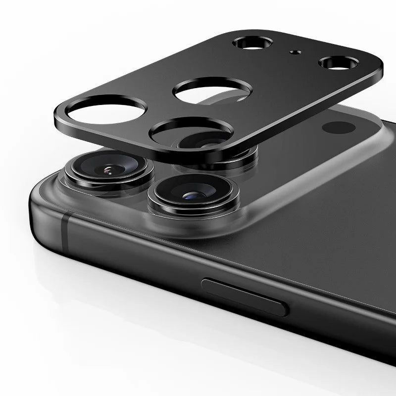 WANLONFENG For iPhone 17 Pro Max Metal Camera Lens Protector  LHJ Series Integrated Lens Film - Black - 1