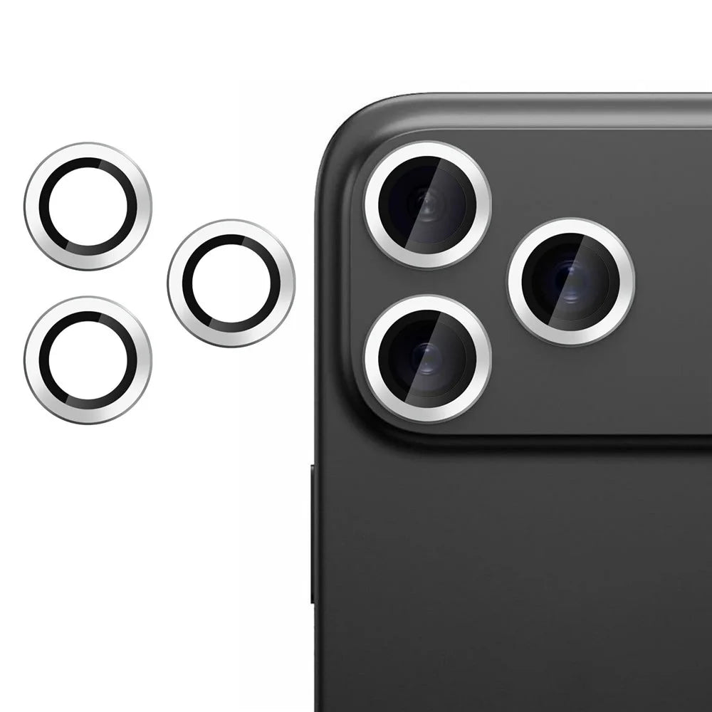 For iPhone 17 Pro Max Camera Lens Protector Ultra Thin CD Vein Tempered Glass Lens Film - Silver - 1