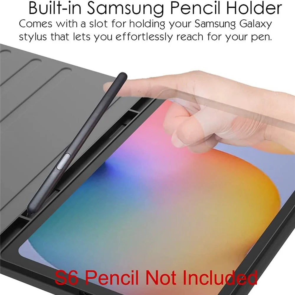 For Samsung Galaxy  Tab S7 (T870 / T875 / T878) / Tab S8 (SM-X700 / X706) Detachable Bluetooth-compatible Keyboard Cover with S Pen Holder - Black - 4