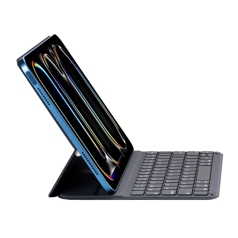 SK-1038 For iPad (2025) / 10.9 (2022) Ultra Thin Magnetic PU Leather Stand Case Bluetooth-Compatible Keyboard - 6