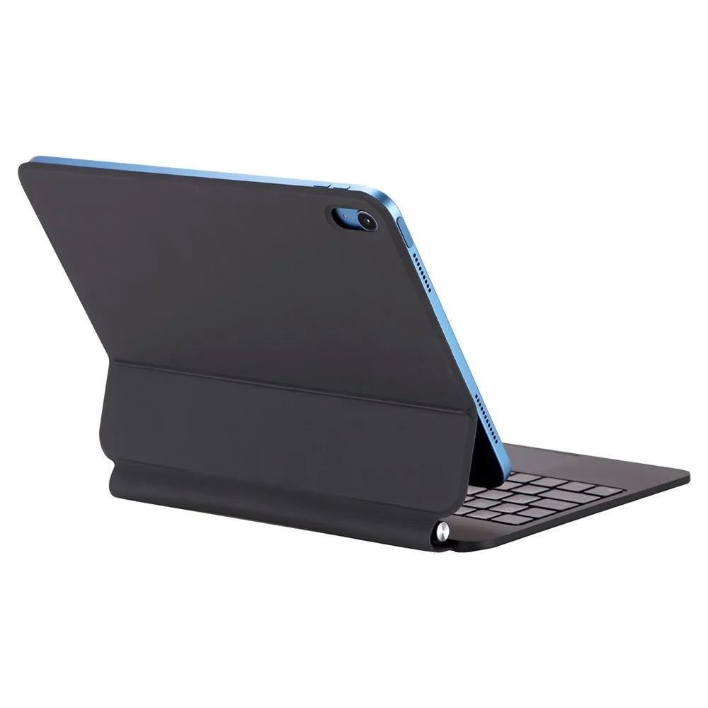 X8 For iPad (2025) / iPad 10.9 (2022) Magnetic Bluetooth-compatible Keyboard PU Leather Case with Touchpad and Backlit - Black - 4