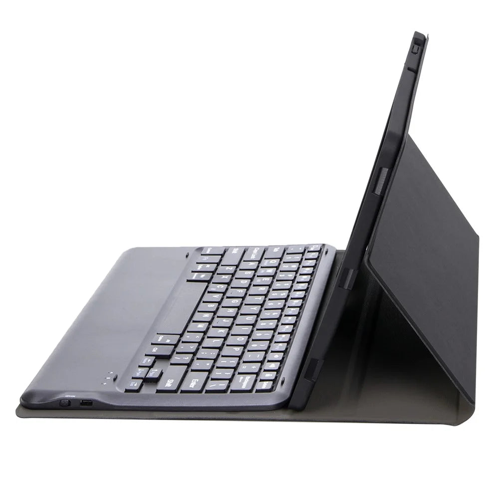 AV14 For vivo Pad3 Pro / iQOO Pad2 Pro Leather+TPU Tablet Cover with Bluetooth-compatible Keyboard - Black - 4