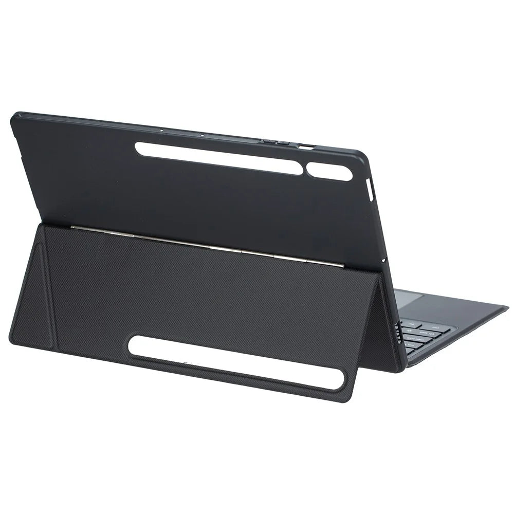 T910B-AS Leather Keyboard Case for Samsung Galaxy Tab S10 Ultra / S9 Ultra / S8 Ultra Backlit Touchpad Bluetooth-compatible Keyboard - 6