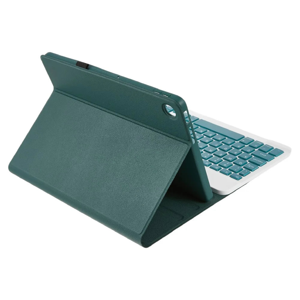 10.1-311FU For Lenovo Tab 10.1 (2025) (TB-311FU / TB-311XU) Wireless Bluetooth-Compatible Keyboard Protective Cover - Midnight Green - 3