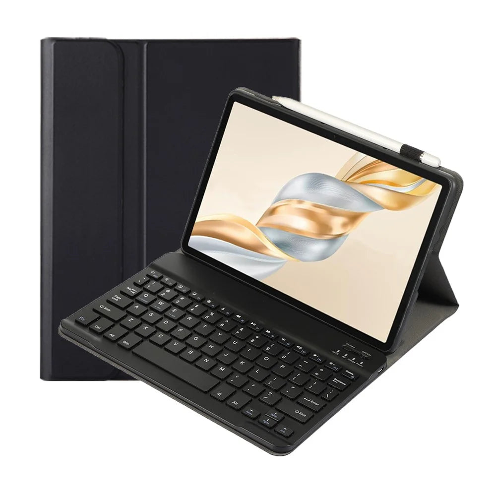 AH28 For Honor Pad X9a / X9 Pro Detachable Bluetooth-Compatible Keyboard Leather + TPU Tablet Case - Black - 5