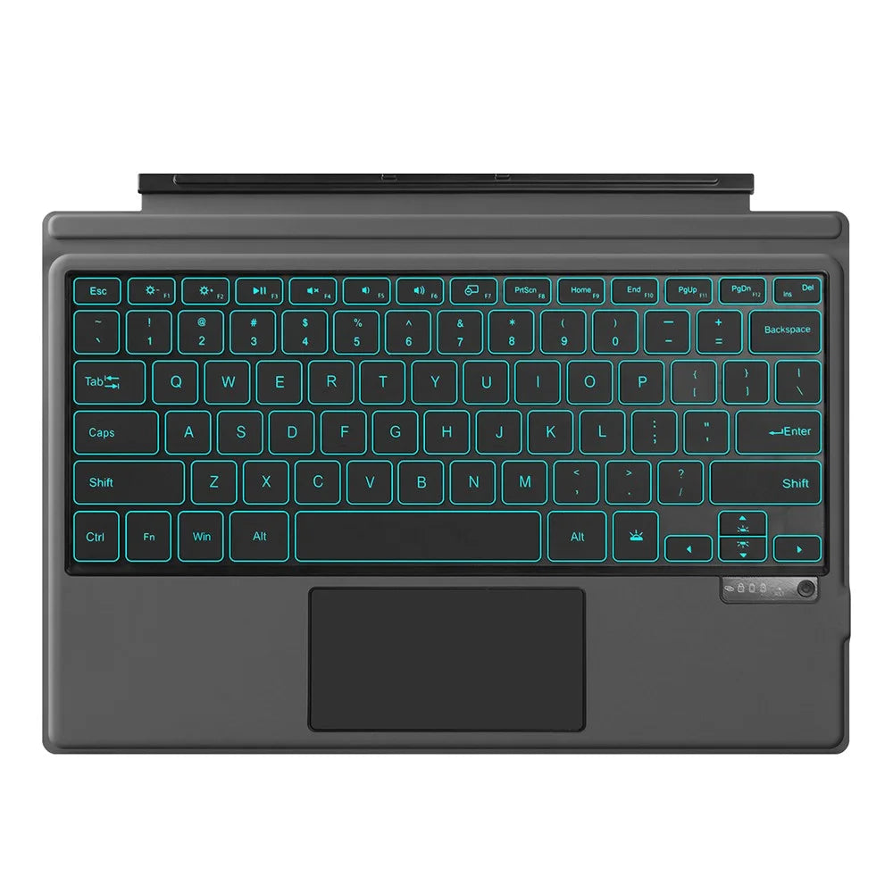 For Microsoft Surface Pro 7 / 6 / 5 / 4 Rechargeable Magnetic Bluetooth-compatible Wireless Keyboard with Backlit - 1