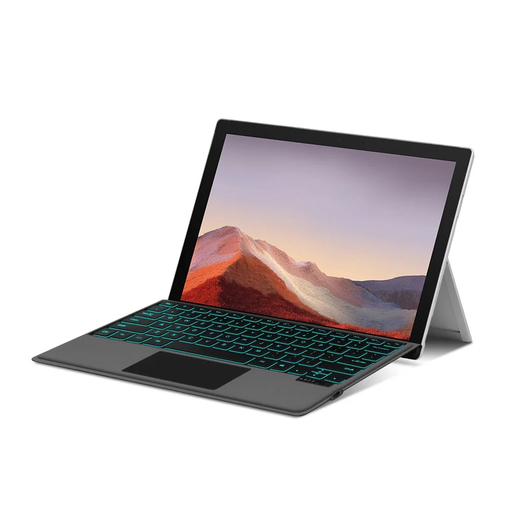 For Microsoft Surface Pro 7 / 6 / 5 / 4 Rechargeable Magnetic Bluetooth-compatible Wireless Keyboard with Backlit - 2