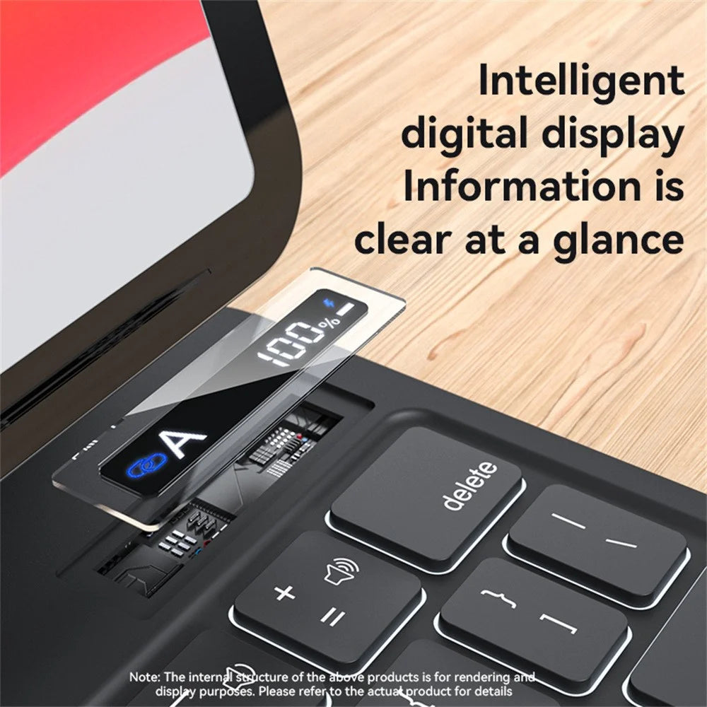 YESIDO KB26 Magnetic Floating Magnetic Keyboard Case for iPad Pro 12.9 (2020) / (2018) / (2017) / (2015) Dual Axis Rotation with 7-Color Backlit - 4
