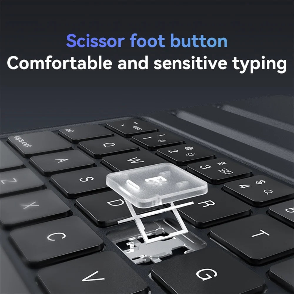 YESIDO KB23 Floating Magnetic Keyboard for iPad Pro 11 (2022)  /  (2021)  /  (2020)  /  (2018)  /  iPad Air (2022)  /  (2020) Dual Angle Adjustable Stand Case - 4