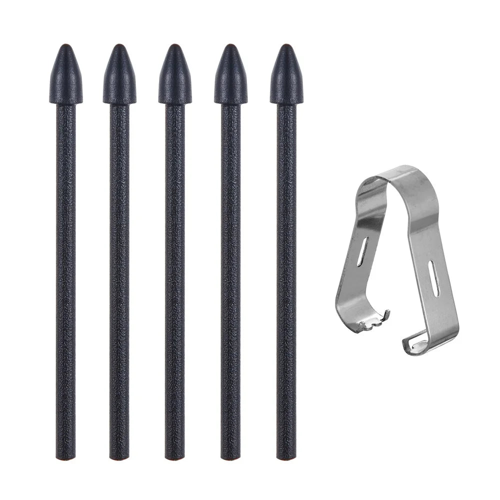 For Samsung Galaxy Tab S10 Series / Tab S9 Series Stylus Pressure Sensitive Pen with 5 Pen Tips (without Logo) - Dark Grey - 4