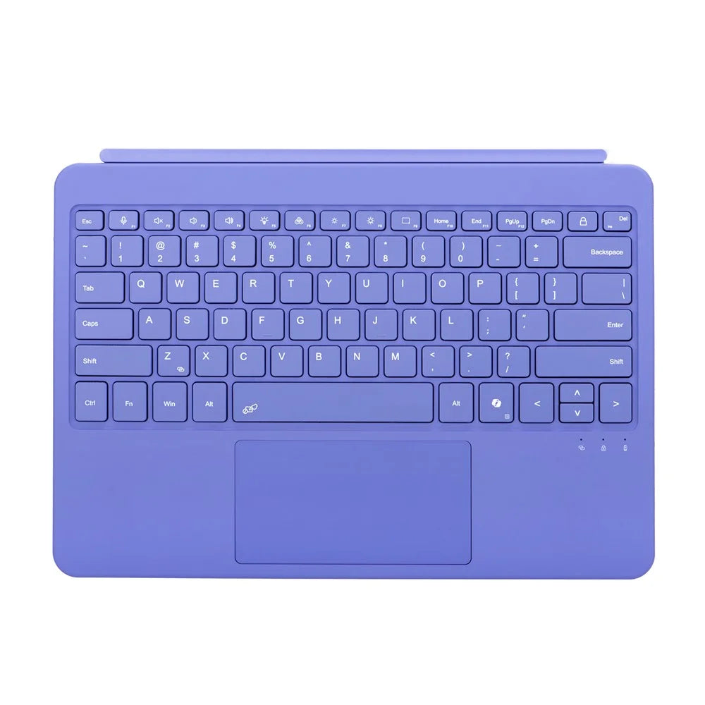 1088 For Microsoft Surface Pro 12inch Bluetooth-compatible Keyboard with Backlit Touchpad Keyboard - Purple - 5