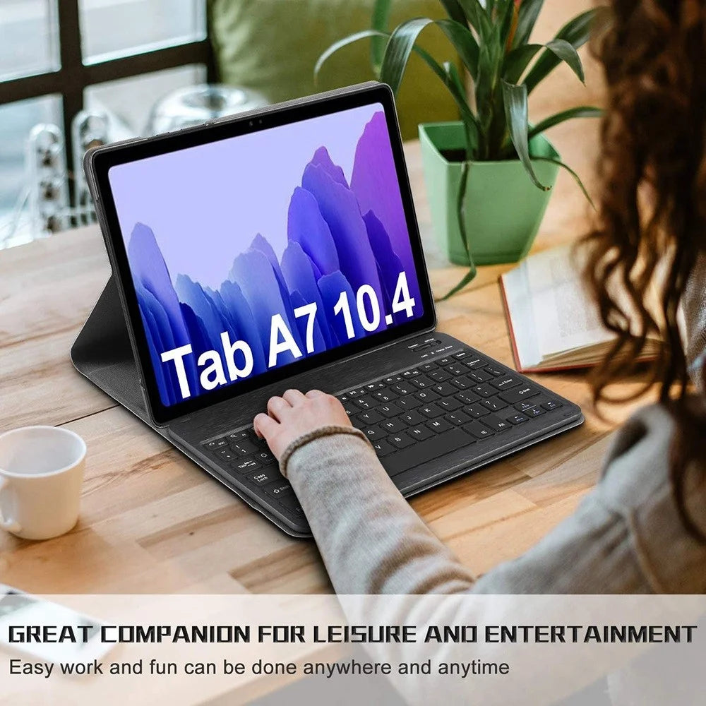 SK-T500 For Samsung Galaxy Tab A7 10.4 (2020) / (2022) SM-T500 / T505 / T505N / T507 Case with Keyboard PU Leather Wireless Keyboard Cover - 3