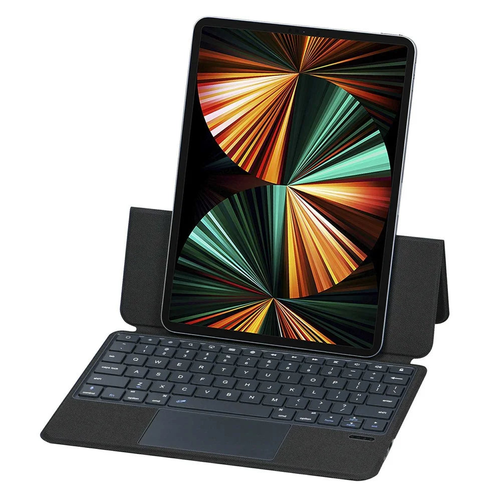 3125 / 6  For iPad Pro 11 (2018) / (2020) / (2021) / Air (2020) PU Leather Bluetooth-compatible Keyboard Case with TouchPad Anti-Drop Tablet Protective Cover - 4