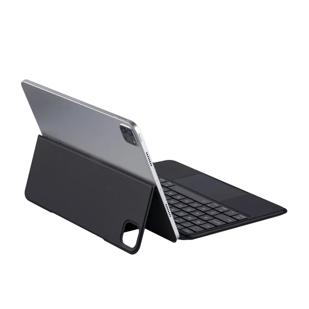 3125-6 For iPad Air (2020) / (2022) / Pro 11 (2022) / (2021) / (2020) / (2018) Bluetooth-Compatible Keyboard Case - Black - 5