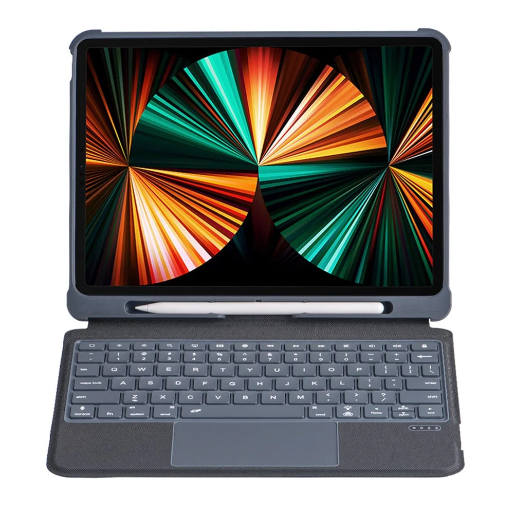 5507D For iPad Pro 11 (2022) / (2021) / (2020) / Air (2022) / (2020) Bluetooth-Compatible Keyboard Case with Backlit - 2