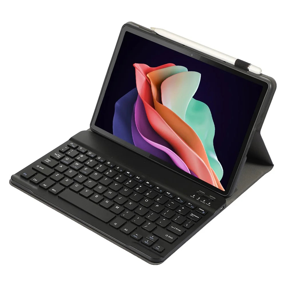 AH13 For Huawei Enjoy Tablet 2 / MatePad C3 10.1 inch / T 10S 10.1 inch / T 10 9.7 inch / Honor Pad 6 10.1-inch / Pad 7 / Pad X8 Slim Tablet Case with Bluetooth-compatible Detachable Keyboard - Black - 3
