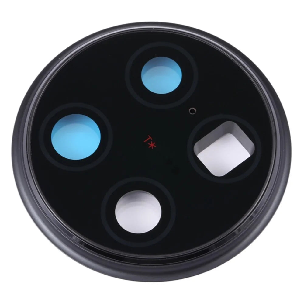 For vivo X90 Pro+ 5G OEM Back Camera Lens Holder Cover with Glass Part (without Logo) - Black - 1