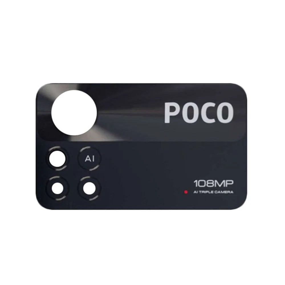 For Xiaomi Poco X4 Pro 5G Phone Rear Camera Lens Cover Replacement Part (without Logo) - 1
