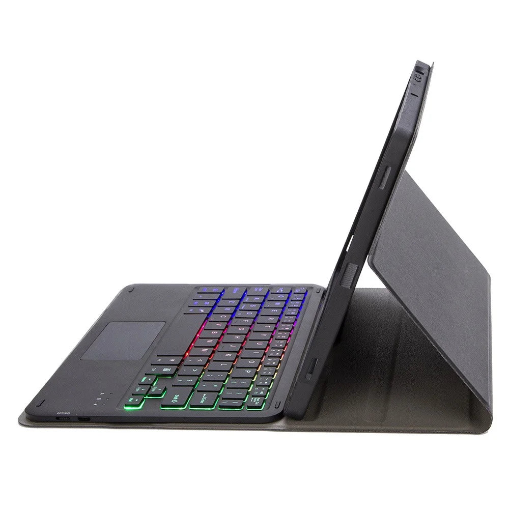 A710B-AS For Samsung Galaxy Tab S10 Lite / S10 FE / S9 FE / S9  X710 / X716B / X718U Backlit Bluetooth-Compatible Keyboard Case - Black - 5