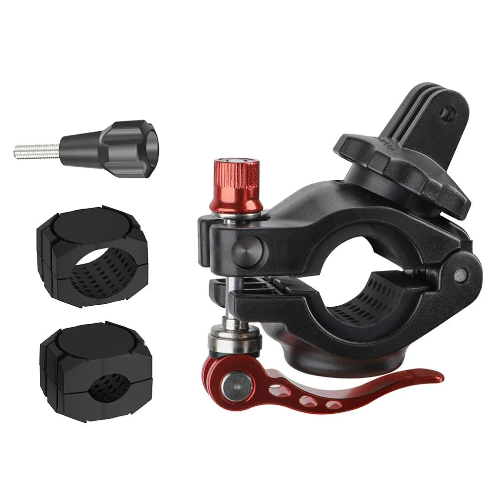 SUNNYLIFE ZJ758 DJI Action 4 / GoPro 12 Bike Mount 360-Degree Rotation Handlebar Camera Holder - 1