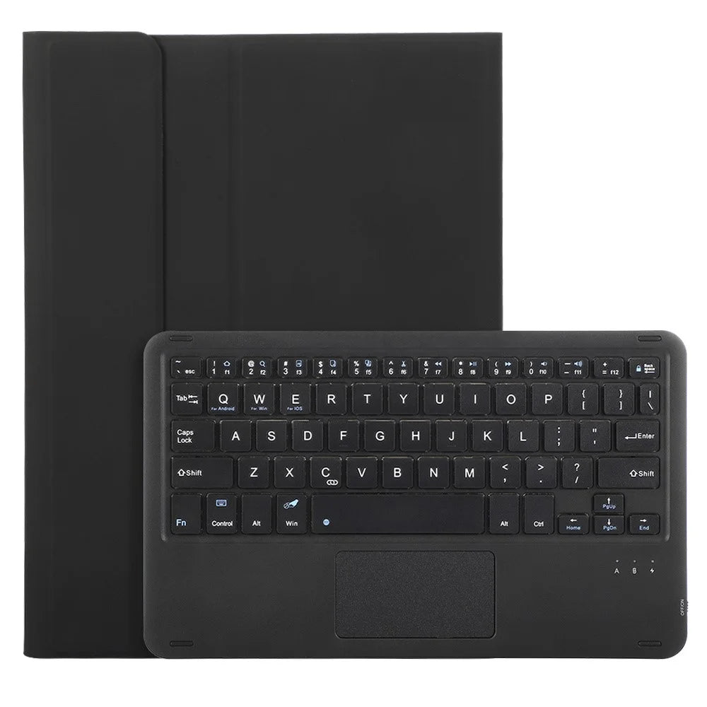 A710B-A For Samsung Galaxy Tab S10 Lite / S10 FE / S9 FE X510 X516 / S9 X710 TPU Case with Touchpad Bluetooth-Compatible Keyboard - Black - 2