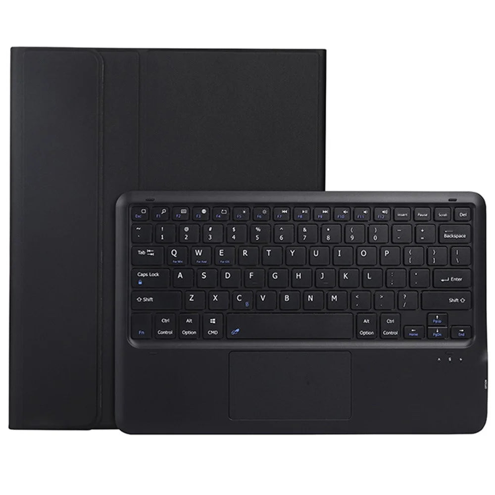 A810B-A For Samsung Galaxy Tab S10+ / S9 FE+ / S9+ 12.4" X610 / X616 Bluetooth-compatible Keyboard with Touchpad Pencil Slot Tablet Case - Black - 2