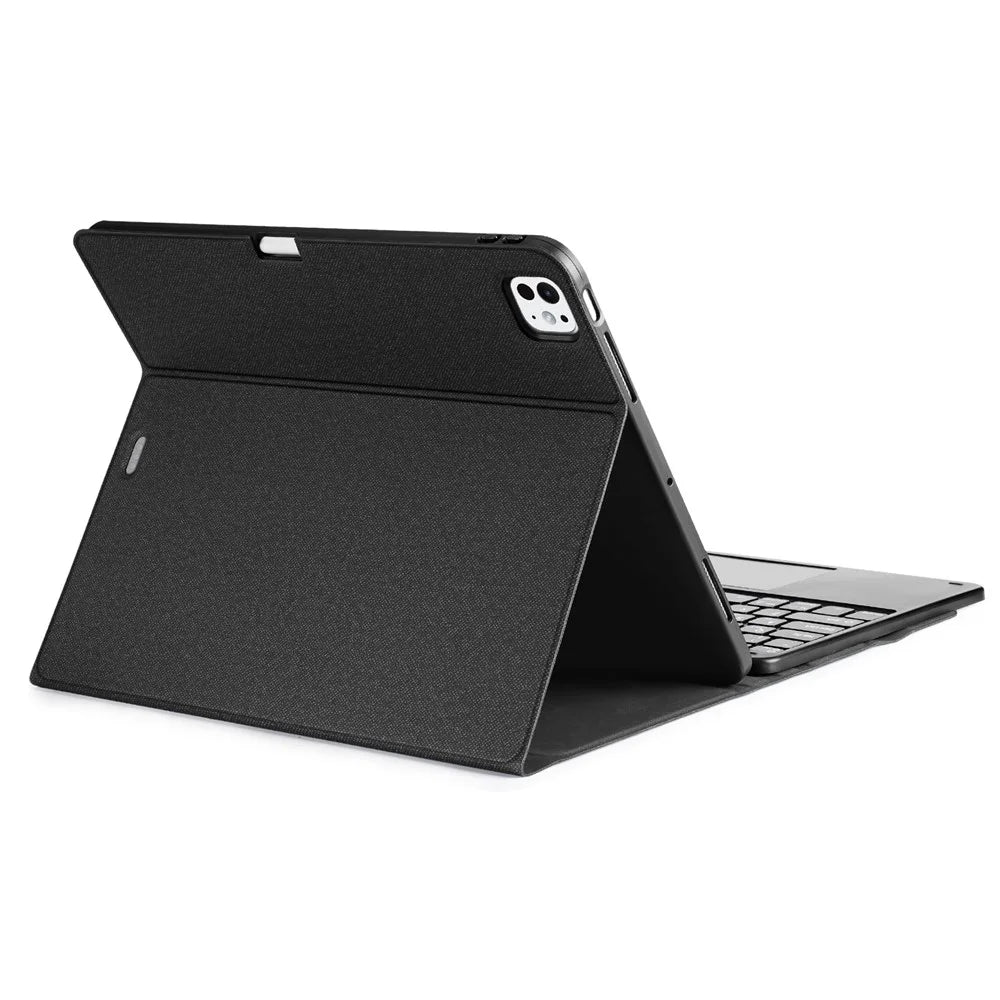 DUX DUCIS For iPad Pro 13 (2025) / 13 (2024) Bluetooth-compatible Keyboard + Anti-Drop PU Leather Tablet Case - 1