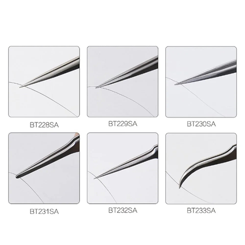 BEST Anti-static Precision Stainless Steel Matte Tweezers - BT231SA - 3
