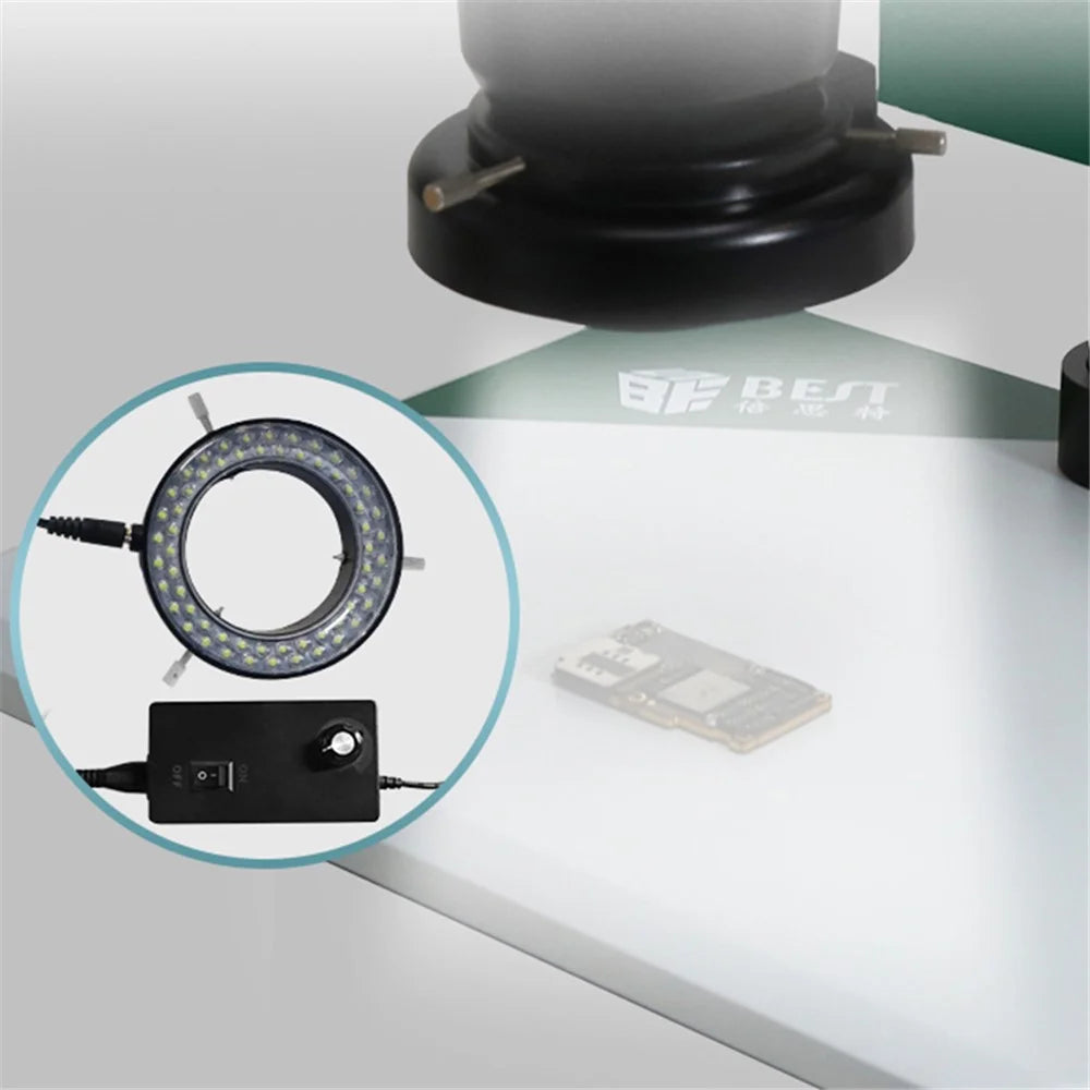 BEST BST-X65 Binocular Microscope 6.5X-65X LED Lighting Mechanical Microscope - 5