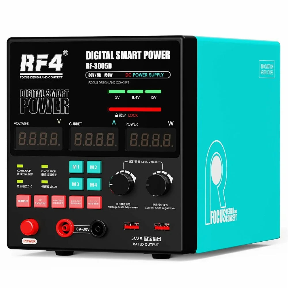 RF4 RF-3005D 30V / 5A Power Supply High Power Digital Power Supply Regulator - EU Plug - 1