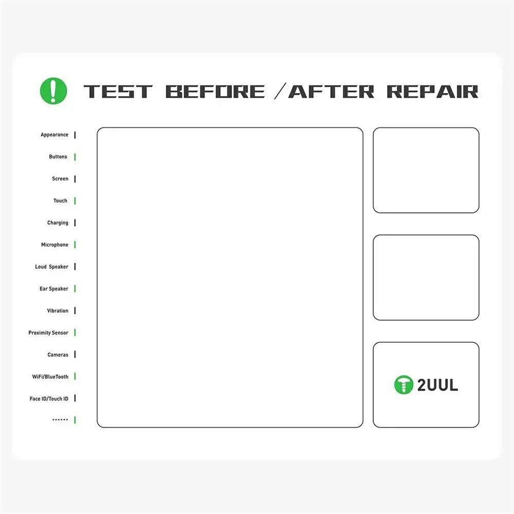 2UUL ST92 30cmx25cm Magnetic Project Mat Work Pad Phone Repairing Tool Mat - 1