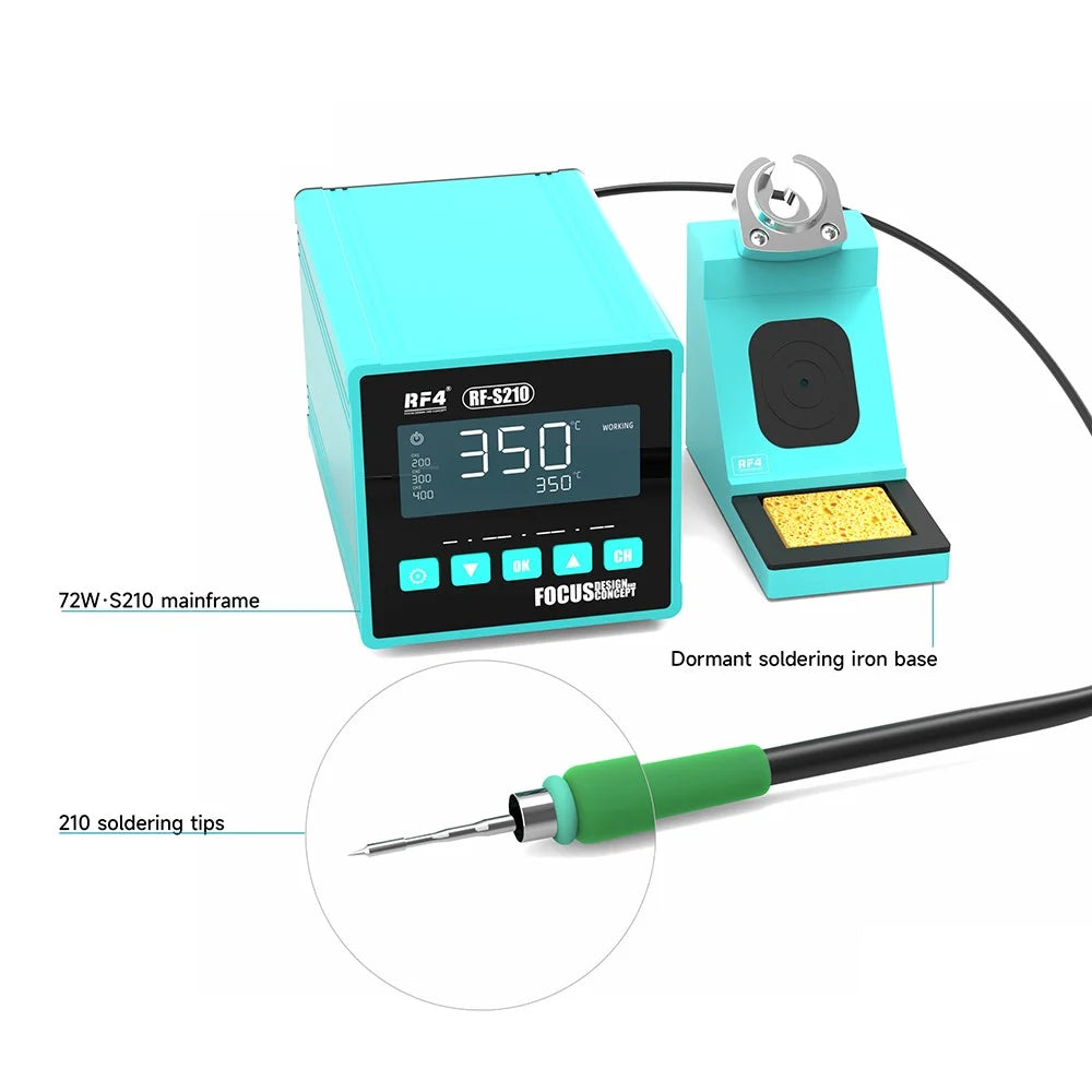 RF4 RF-S210 Smart Temperature Controlled Soldering Station for Repair Work - 4