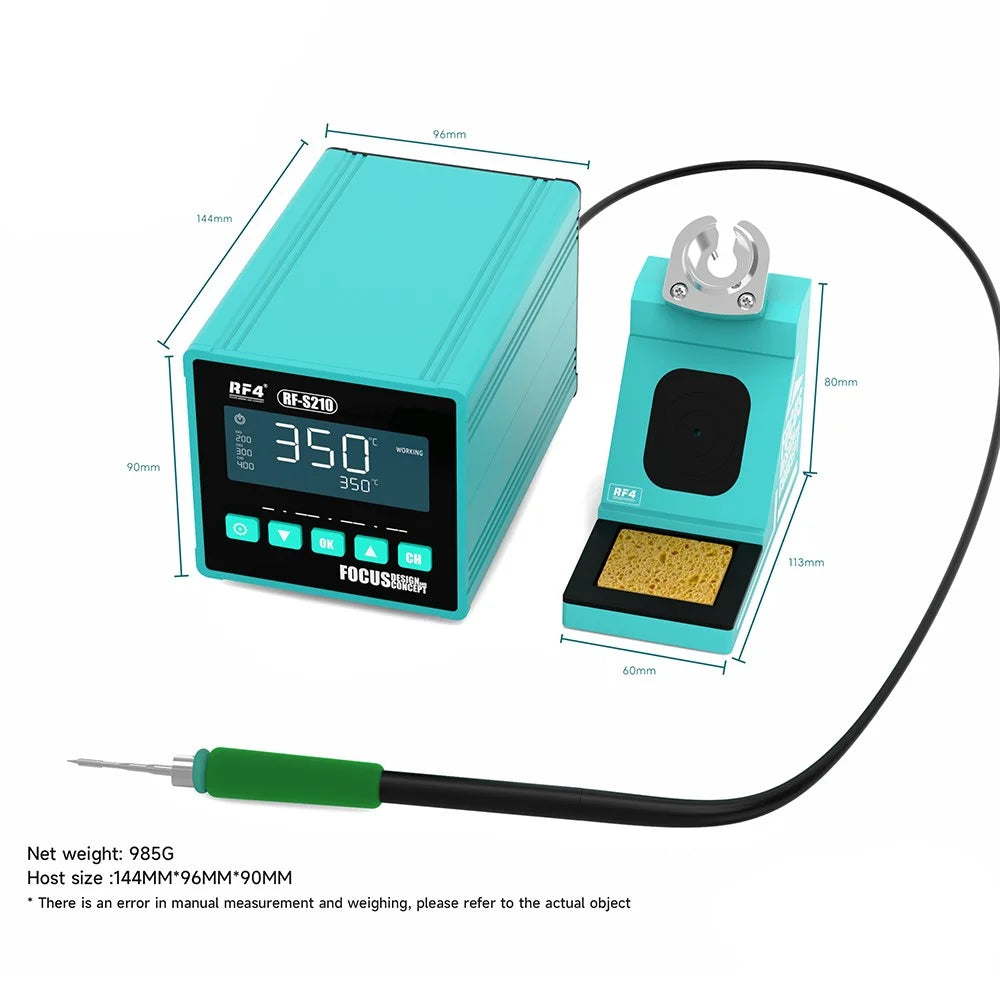 RF4 RF-S210 Smart Temperature Controlled Soldering Station for Repair Work - 6