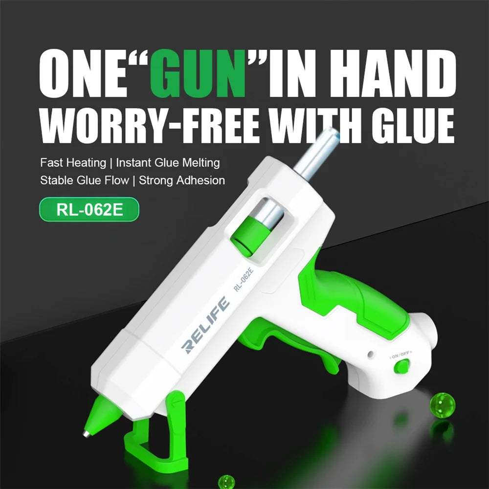 RELIFE RL-062E Hot Glue Gun Hot Melt Glue Dispenser Home Electric Heat Temperature Gun Repair Tool - 2